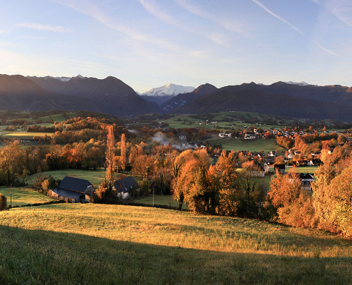 Les coteaux d'Asson, la vallée de l'Ouzom et le Gabizos